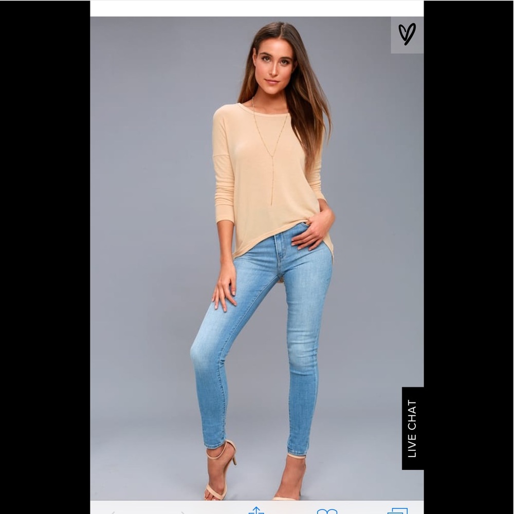 Peach light weight sweatshirt